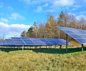 placas solares en casas de campo